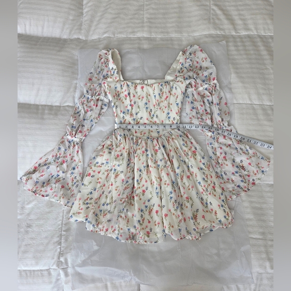 White Posy Print House of CB 'Sancia'-XS - Picture 8 of 16